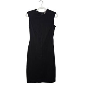 Prairie Underground Black Sleeveless Dress Size XS Minimalist Cotton